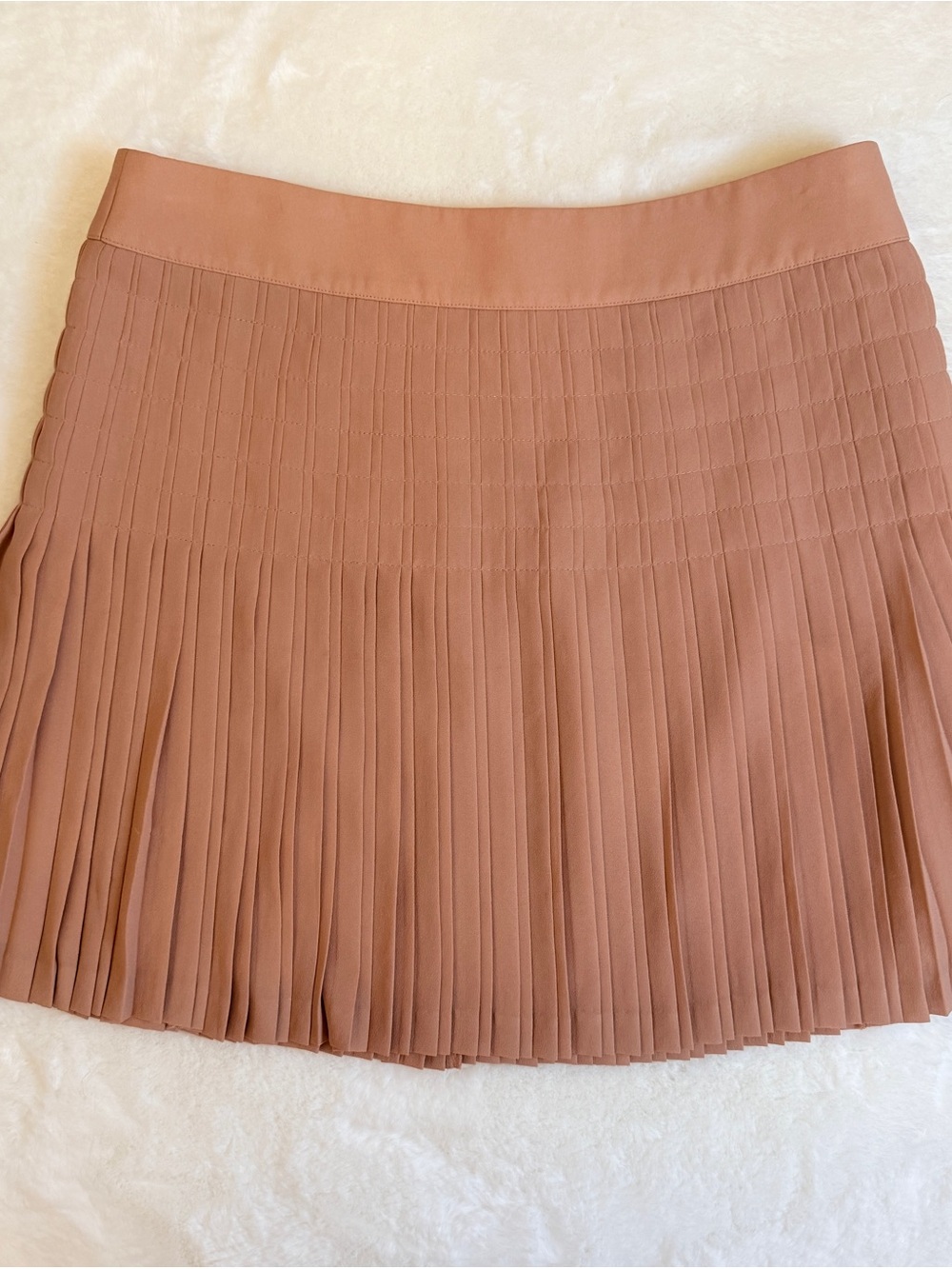 J.Crew Blush Pink Pleated Mini Skirt Size 12